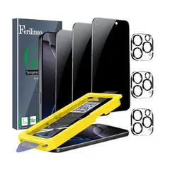 GENERICO - Pack x3 Protector de Pantalla de vidrio de templado compatible con iPhone 16 Pro Max