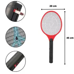 OEM - Raqueta Eléctrica Mata Zancudos y Moscas e Insectos - Color y Modelo Aleatorio