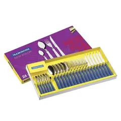 TRAMONTINA - Juego de Cubiertos X 24 pzasTramontina M/Azul