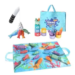 GENERICO - Juego de pesca en tela- Atrapar y clasificar