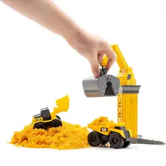 CAT - Juguete de construcción Set 2 máquinas con Grúa Funrise 83418