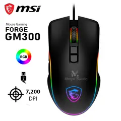 MSI - MOUSE GAMING FORCE GM300 LED LIGHT RGB 72K