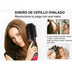 IMPORTADO MC - Secador de pelo , cepillo redondo de aire caliente 3 in 1, rizador, alisador de cabello