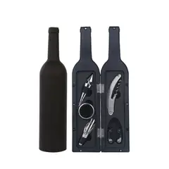 GENERICO - Set Accesorios Vino 5 en 1 con Estuche Botella Regalo Premium