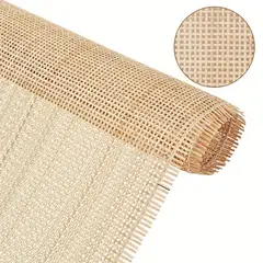 GENERICO - Esterilla - Ratán Rollo Natural Tejido de Rejilla Cuadrada para Muebles 55 cm ancho x 1m