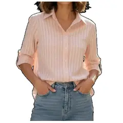 GENERICO - Blusa manga larga algodón labrado dama