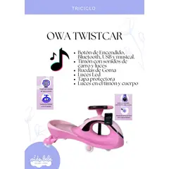 OKA - Carrito twist car de niña fucsia