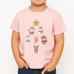 GENERICO - POLO CUELLO REDONDO ALGODÓN NIÑOS UNISEX - ARBOL NAVIDAD