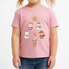 GENERICO - POLO CUELLO REDONDO ALGODÓN NIÑOS UNISEX - ARBOL NAVIDAD