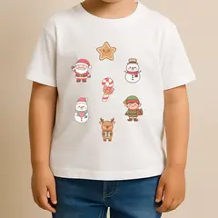 GENERICO - POLO CUELLO REDONDO ALGODÓN NIÑOS UNISEX - NAVIDAD