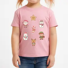 GENERICO - POLO CUELLO REDONDO ALGODÓN NIÑOS UNISEX - NAVIDAD