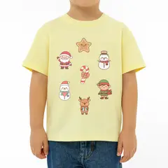 GENERICO - POLO CUELLO REDONDO ALGODÓN NIÑOS UNISEX - NAVIDAD