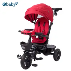 EBABY - Triciclo Giratorio 360° Musical Bluetooth -ARIA- Rojo