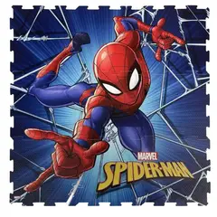 JUST HOME COLLECTION - Piso de goma eva spiderman 88cm x88 cm