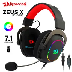 REDRAGON - Audífonos Gamer Zeus X H510-RGB 7.1