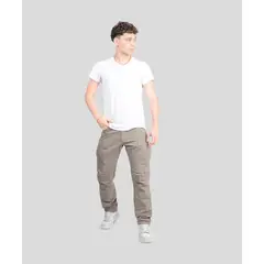 CH CASTRO SPORT - 7035 PANTALON TAFET CARGO MILITAR 100% ALGODÓN RÍGIDO HOMBRE