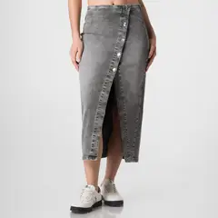 SQUEEZE - Falda Denim Stretch Mujer Blauh