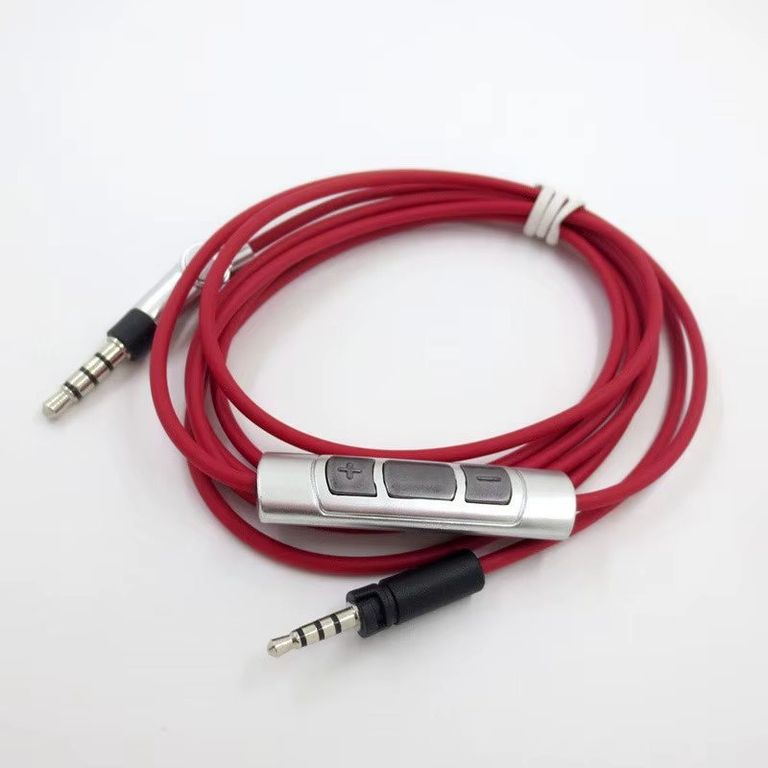 Cable aux para audífonos Sennheiser Momentum 4,0 3,0 2,0 1,0 HD1 ROJO