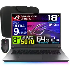 ASUS - Laptop Rog Strix G18 Core Ultra 9 275hx 64gb RAM 2tb SSD Nvidia 8gb Rtx5070 240hz