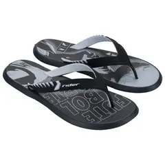 RIDER - Sandalias Hombre Playera Ronaldinho Negro