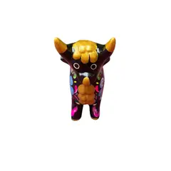 ACHALLAY ARTESANIA DE BARRO - Torito de Pucara Negro 13 cm