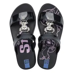 ZAXY - Sandalias Mujer Casuales Stitch Negro
