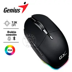 GENIUS - Mouse Scorpion M8250 RGB Recargable BT 3200 DPI Negro AI Gaming