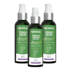 NEVADA NATURAL PRODUCTS - PACK 3 TÓNICO CAPILAR ROMERO CRECEPELO ORIGINAL 100ML NEVADA