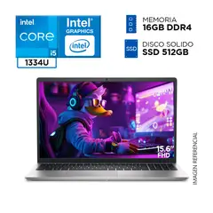 DELL - Laptop Intel Core i5 1334U RAM 16GB SSD 512GB 13va Gen 15.6 FULL HD IPS