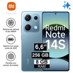 XIAOMI - Redmi Note 14s 8GB + 256GB - AZUL