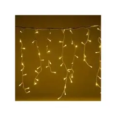 GENERICO - CORTINA DE LUCES LED NAVIDEÑAS CASCADA AMBAR