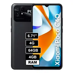 XIAOMI - Smartphone Poco C40 4GB 64GB Negro