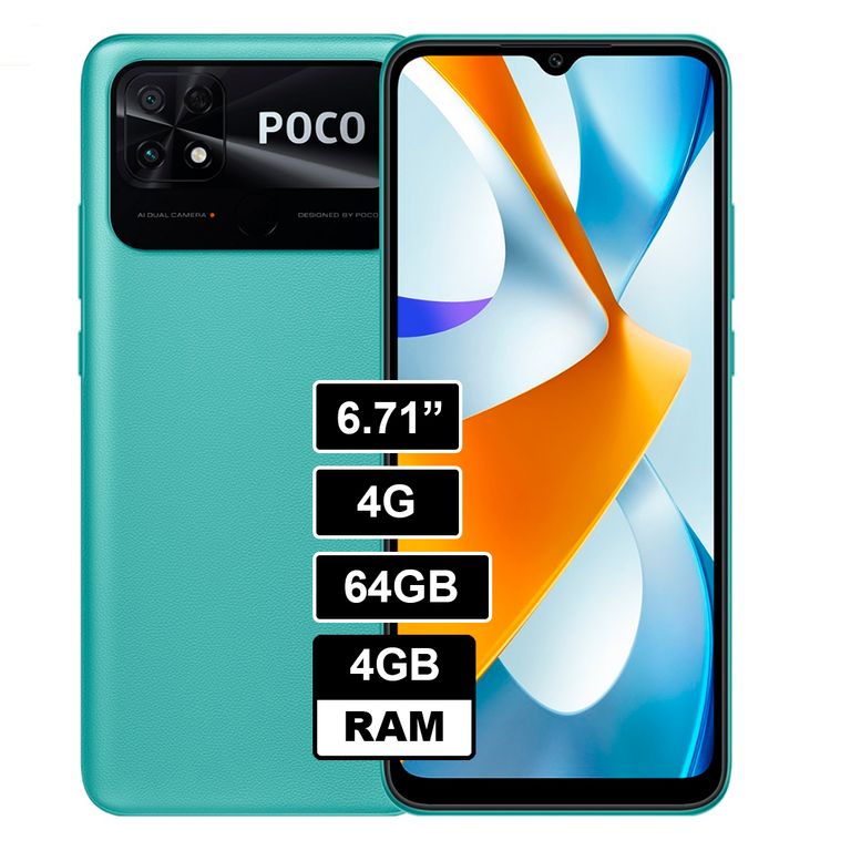 Smartphone Poco C40 4GB 64GB Verde