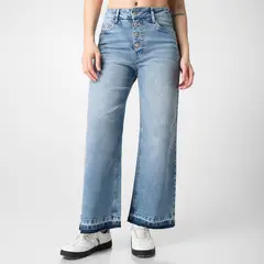 SQUEEZE - Pantalón Jean Culotte Denim Stretch Mujer Ahilenn