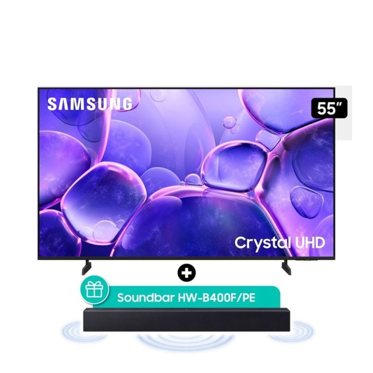 Televisor 55 Crystal UHD 4K Smart TV UN55U8000FGXPE + Soundbar HW-B400F