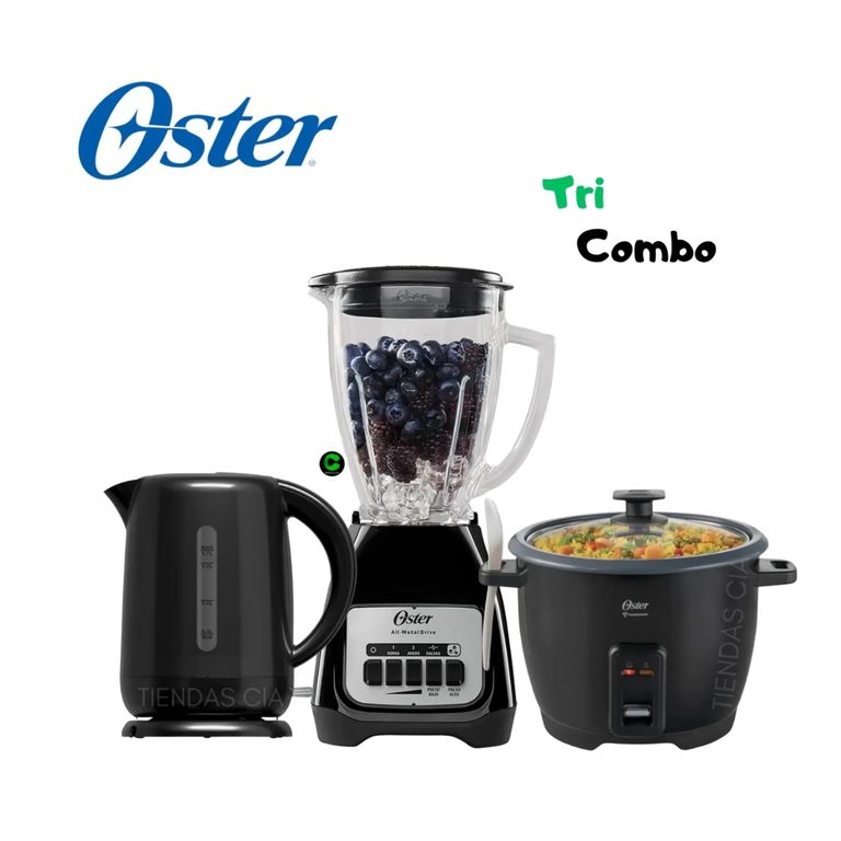 TRICOMBO LICUADORA 1.5 L + HERVIDOR Y OLLA ARROCERA