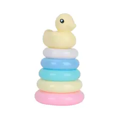 GENERICO - DIDACTICO TORRE DE 5 ANILLOS PARA BEBES