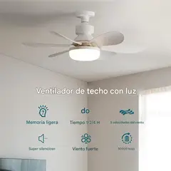 GENERICO - FOCO LED CON VENTILADOR SILENCIOSO DE 6 ASPAS DE 40W, 52cm