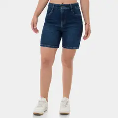 GZUCK - Short Bermuda Denim Stretch Mujer Fant