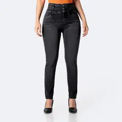 PIONIER - Pantalón Semi Pitillo Denim Stretch Mujer Defnna