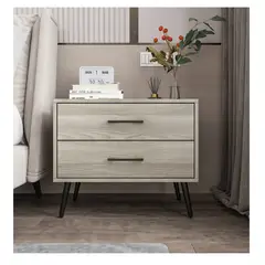 TU MESITA - Mesa de Noche Velador Odry color mallorca 2 cajones