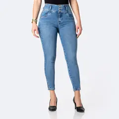 PIONIER - Pantalón Jean Denim Stretch Mujer Emna