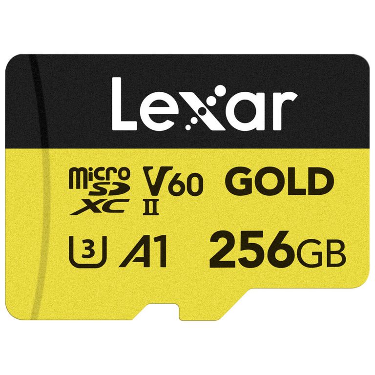 Memoria Micro SDXC U3 V60 Professional 256GB - W180MBs -R280MBs GOLD