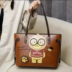 GENERICO - SET DE 2 CARTERA LOLITAS OSO MARRON