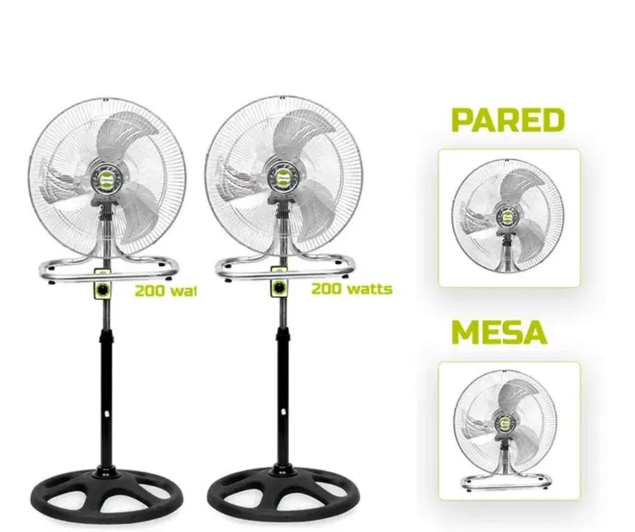 2 VENTILADORES BOSSKO 3 EN 1 DE 18 BK-8218 VI