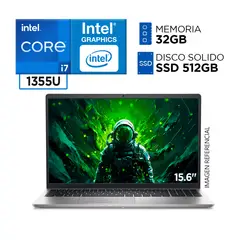 DELL - Laptop Intel Core i7 1355U RAM 32GB SSD 512GB 13va Gen FULL HD IPS