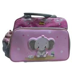 GENERICO - Bolso cartera pañalera para bebe rosado con diseño