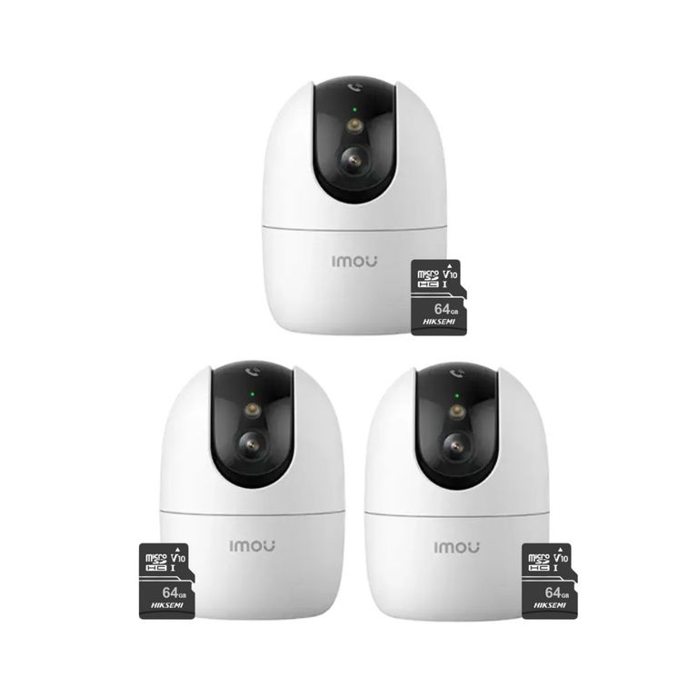 Kit 3 Cámara seguridad WiFi Ranger 2 Pro 3K 5MP + Micro SD 64GB S2EN-5R1S para interiores -