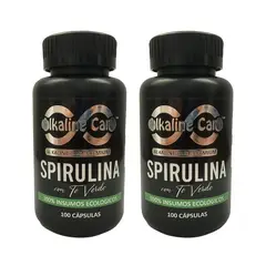 ALKALINE CARE - Spirulina con Té verde 200 Cápsulas