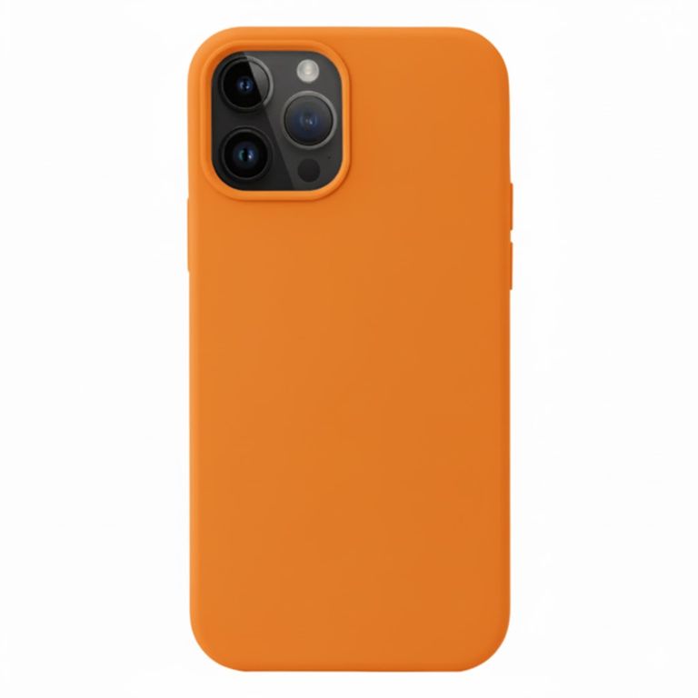 Funda para iPhone 15 Pro Soft Feeling Antishock Naranja Resistente